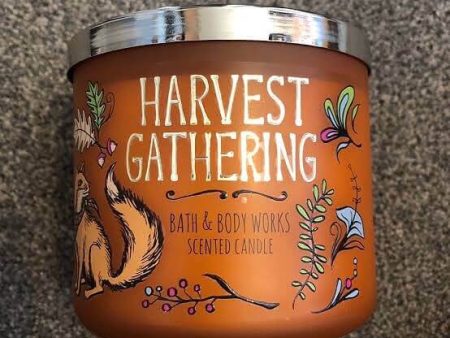 Bath & Body Works - 3 Wick Scented Candle - Harvest Gathering Hot on Sale