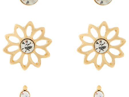 Accessorize Flower and Sparkle Stud Earring Set Online