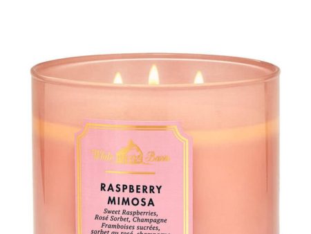 Bath & Body Works Raspberry Mimosa 3-Wick Candle Hot on Sale