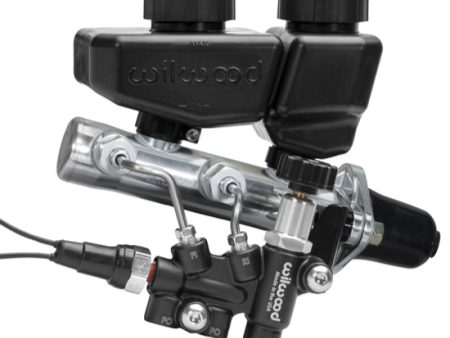 Wilwood Remote Tandem M C Kit w Brkt and Valve - 1in Bore Black Cheap