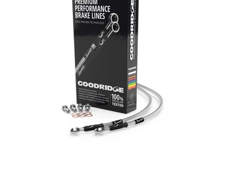 Goodridge 05-06 Kawasaki KLE500 Clear Front SS Brake Lines Hot on Sale